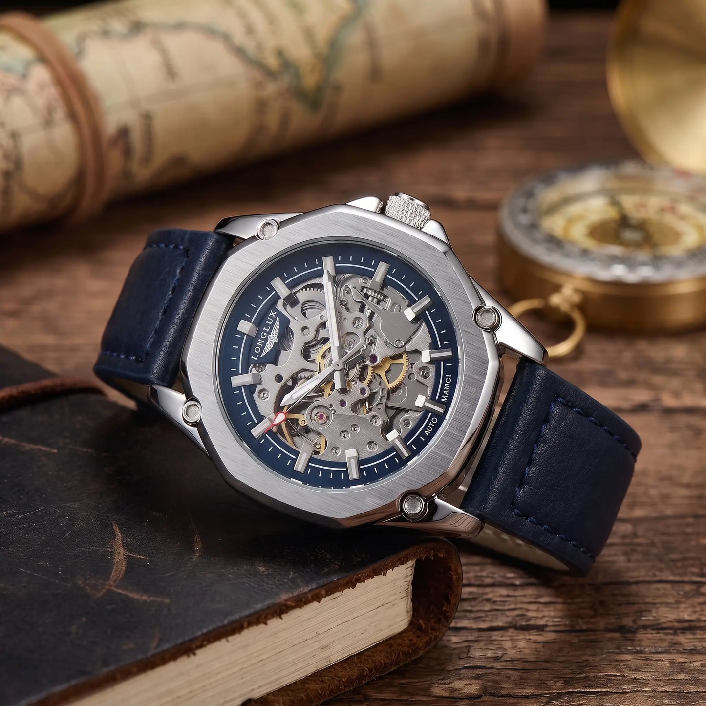 OPEN GEAR MECHANICAL WATCH