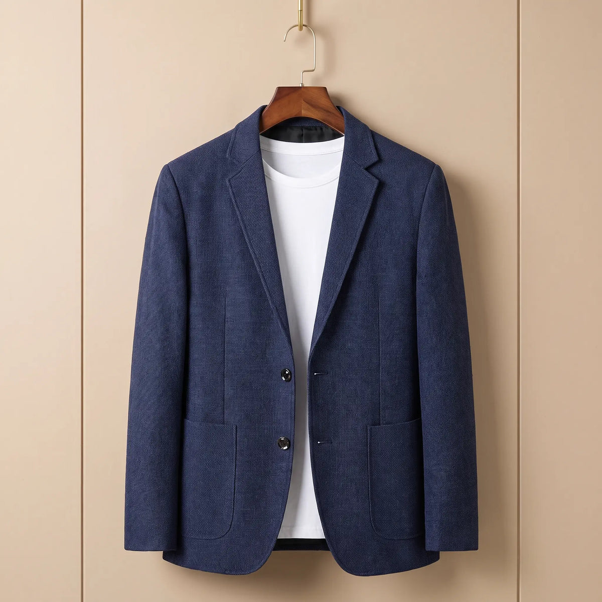 Patch Pocket Blazer in Navy Blue