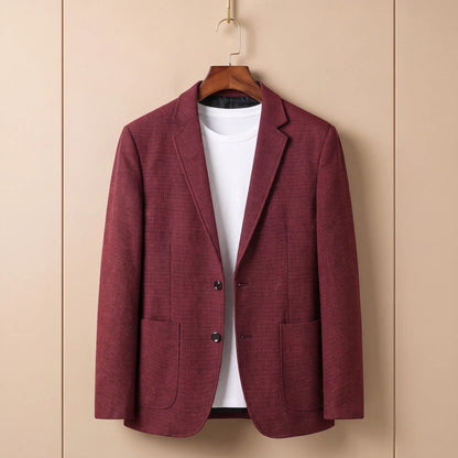 Patch Pocket Blazer in Red