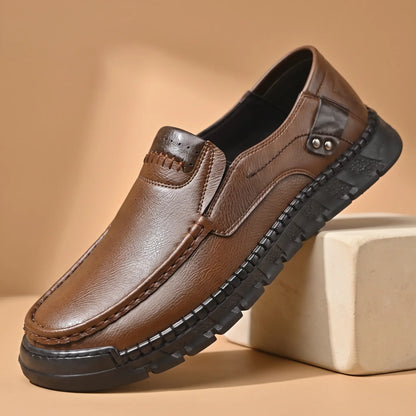 Pebble Moc Loafers in Brown