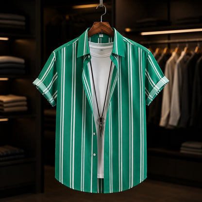 PITCH STRIPE CASUAL SHIRT