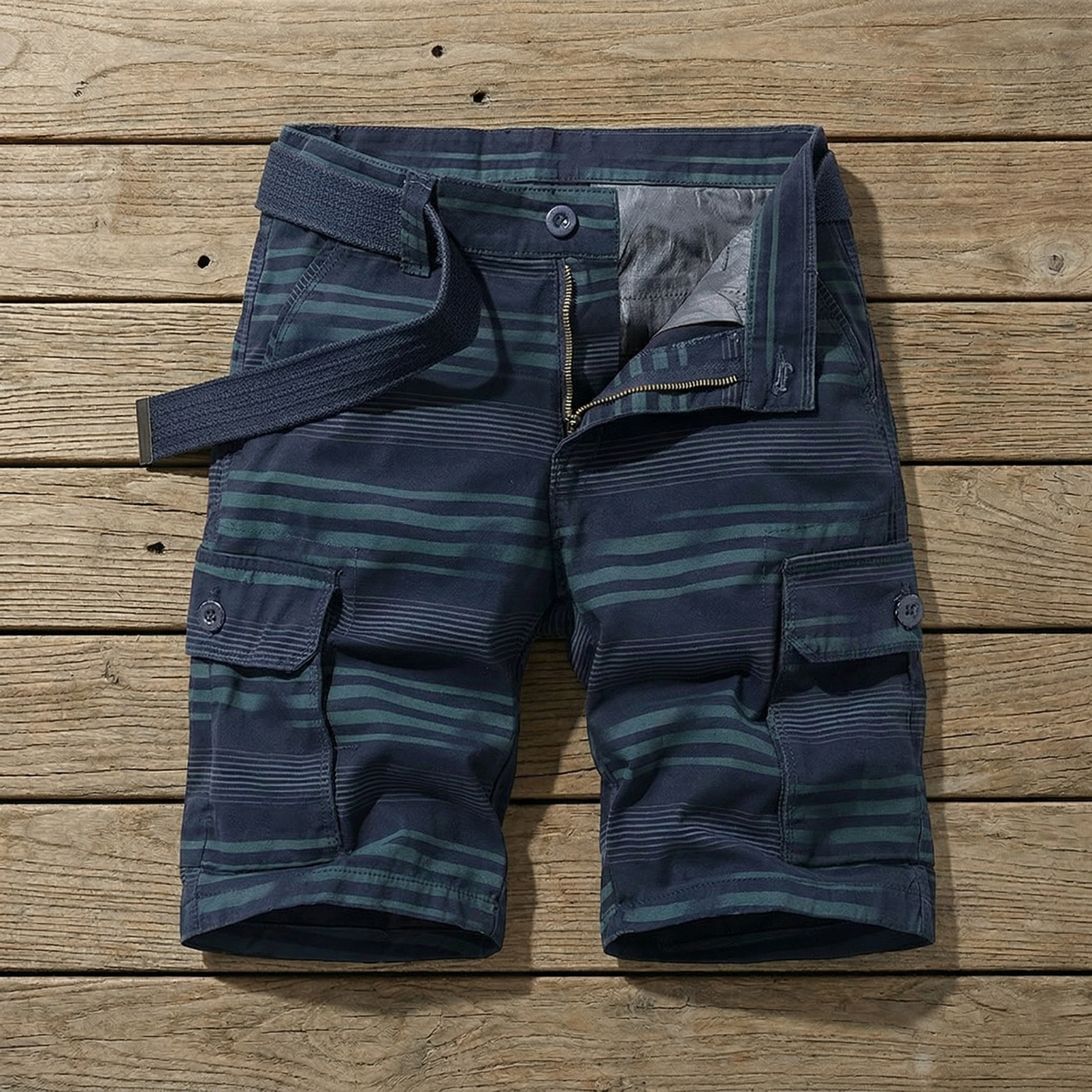 PLAID CARGO SHORTS