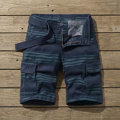PLAID CARGO SHORTS