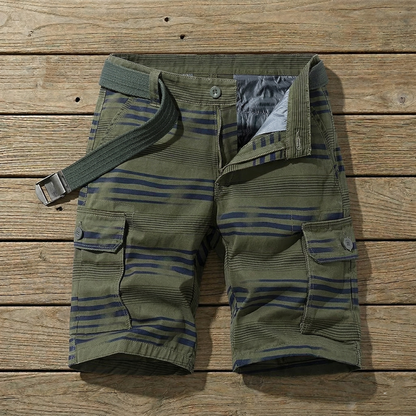 PLAID CARGO SHORTS