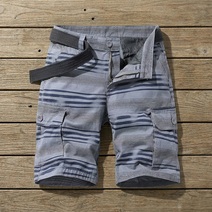 PLAID CARGO SHORTS