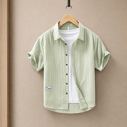 PLEAT LINE CASUAL SHIRT