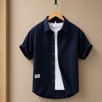 PLEAT LINE CASUAL SHIRT