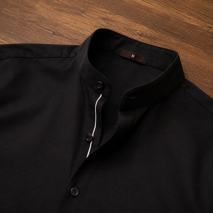 POLO NECK COTTON SHIRT
