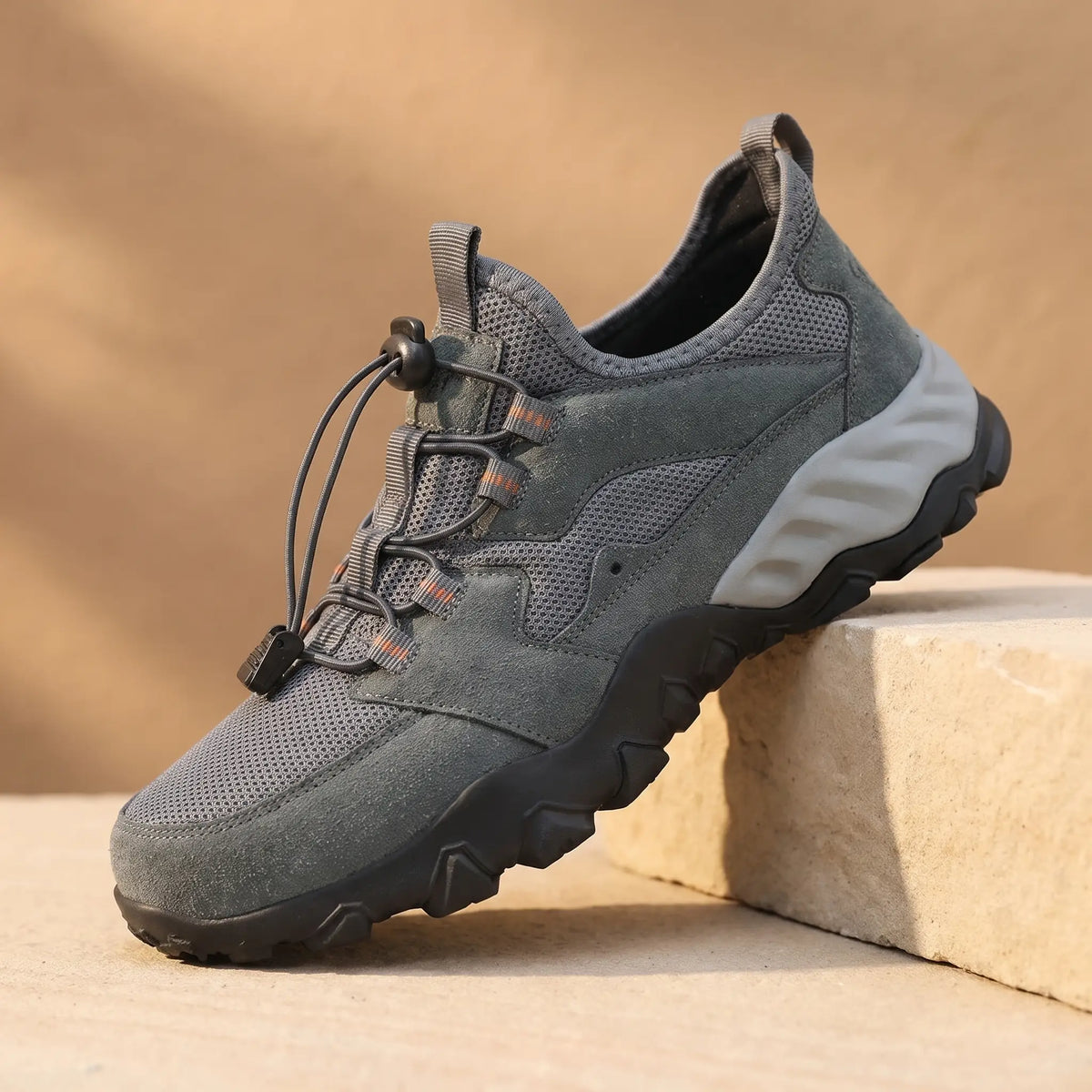 Quick Lace Sneakers in Grey