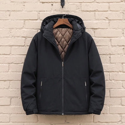 Quilt Lined Jacket in Black