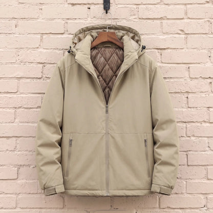 Quilt Lined Jacket in Khaki