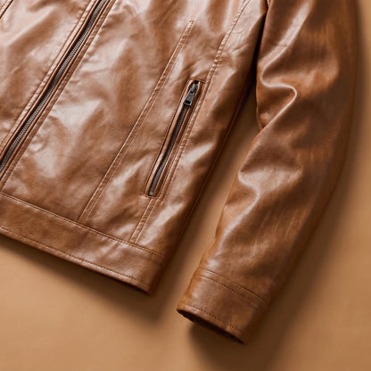 Close view of the cuff, hem and zip hand pocket
