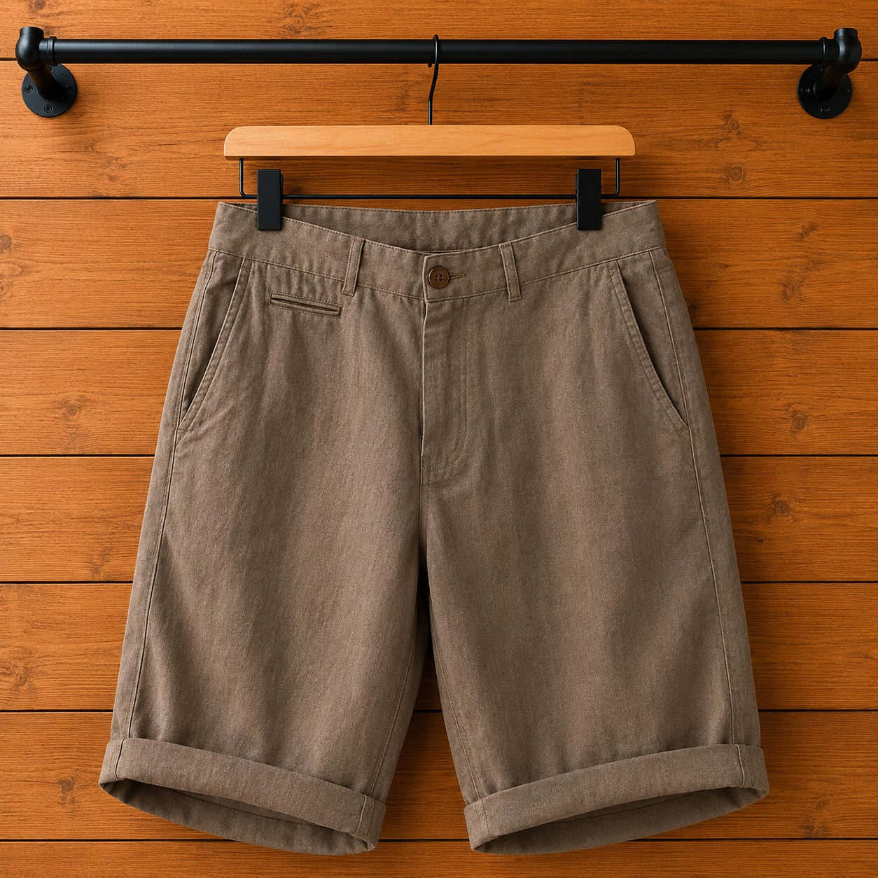RELAXED LINEN SHORTS