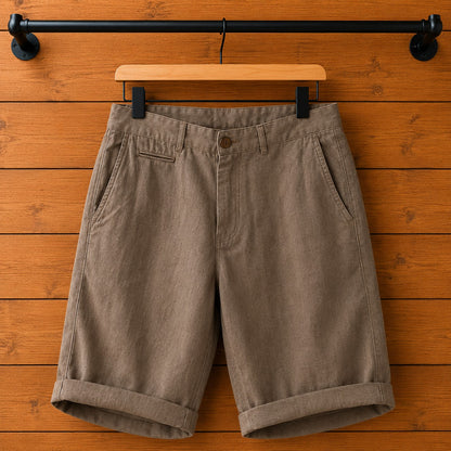 RELAXED LINEN SHORTS