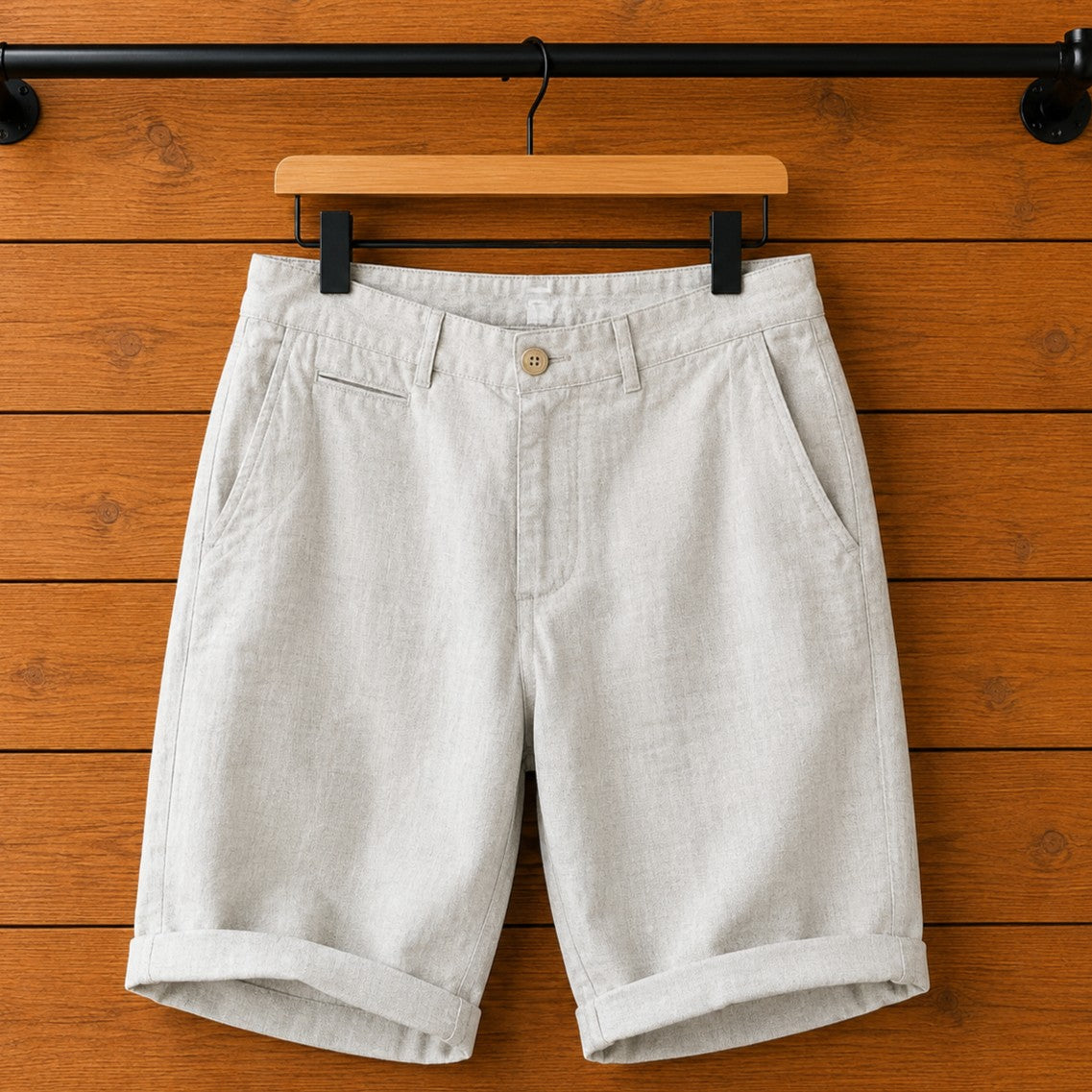 RELAXED LINEN SHORTS