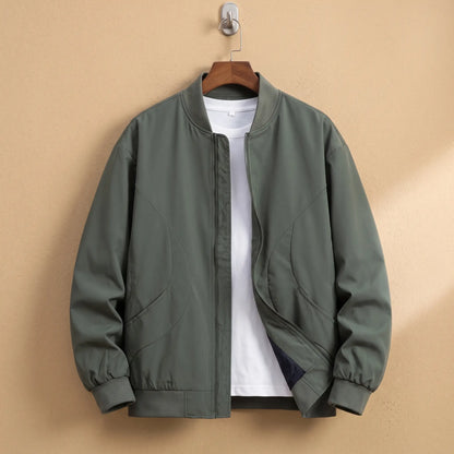 Relaxed Fit Bomber in Green