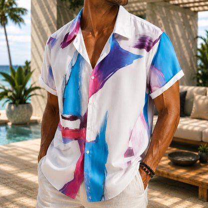 RESORT PRINT BEACH SHIRT