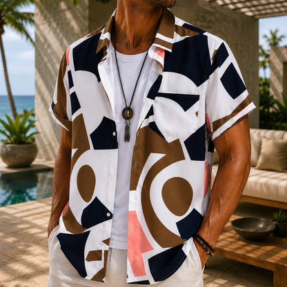 RESORT PRINT BEACH SHIRT
