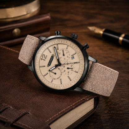 RETRO MULTI-DIAL QUARTZ WATCH
