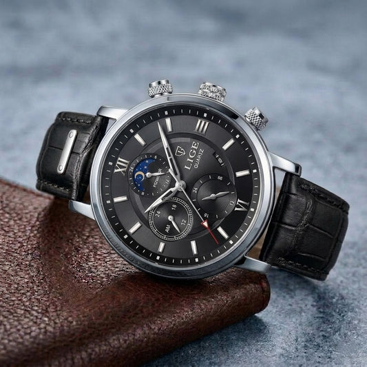 ROMAN LEATHER DIAL WATCH