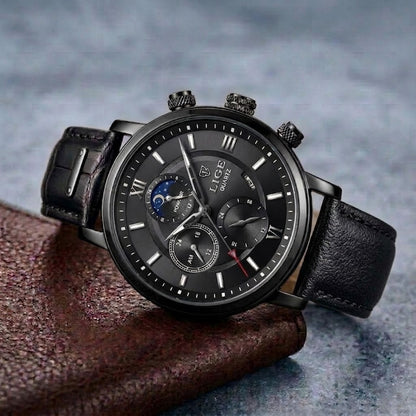 ROMAN LEATHER DIAL WATCH