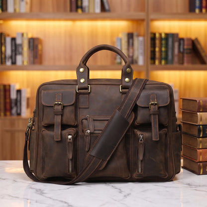RUGGED COWHIDE HANDBAG