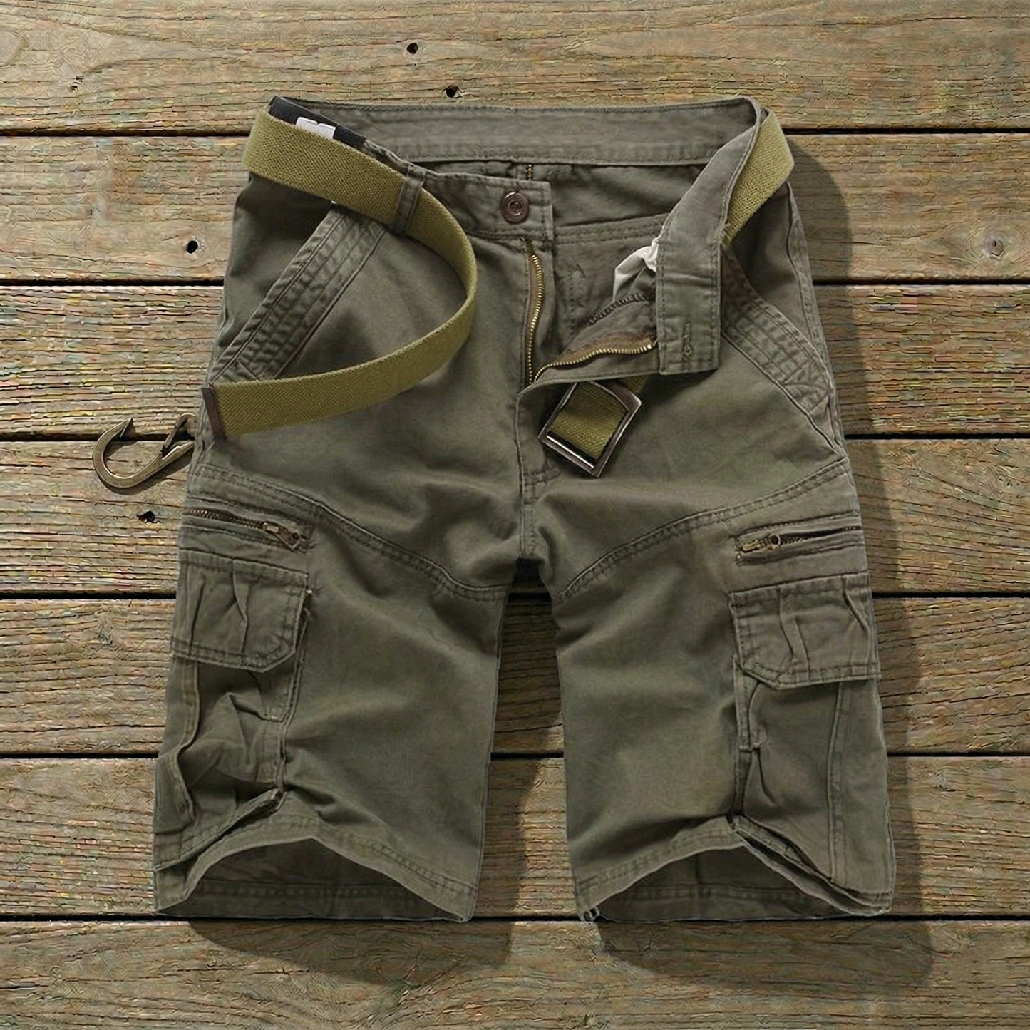 RUGGED KNEE-LENGTH SHORTS