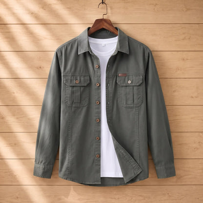 Rugged field shirt in grey