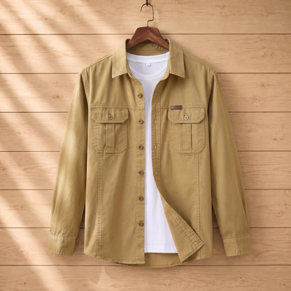 Rugged field shirt in khaki