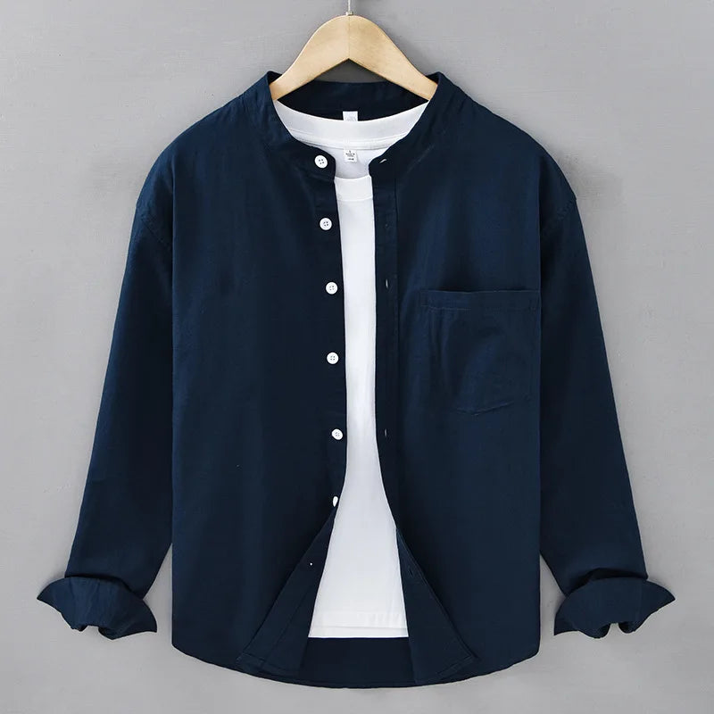 Kaito Minimalist Linen Shirt