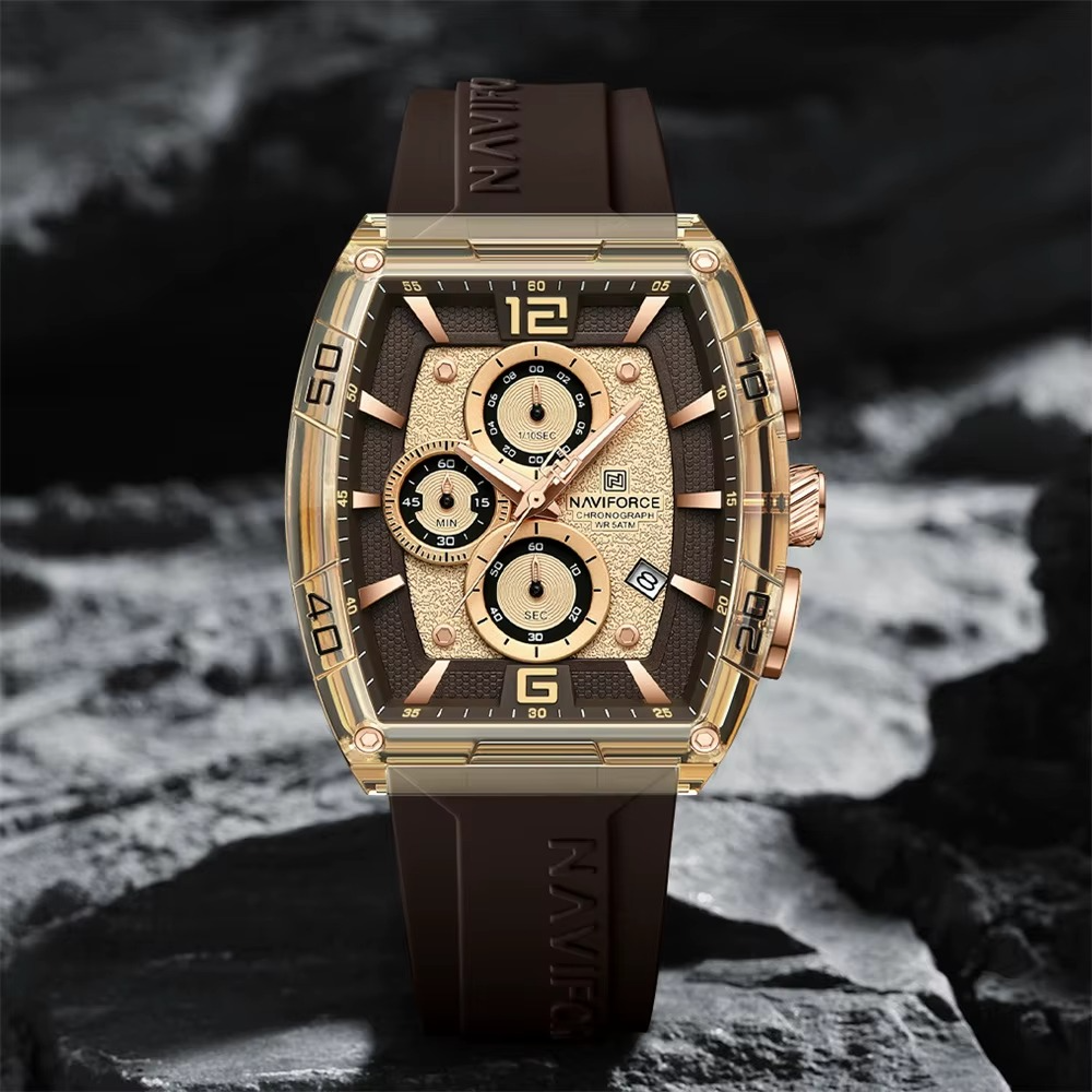 Chrono-Active Silicone Strap Watch