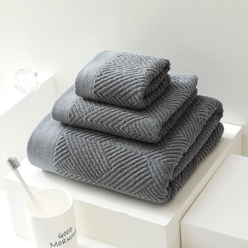 Lunara 3-Piece Cotton Towel Set