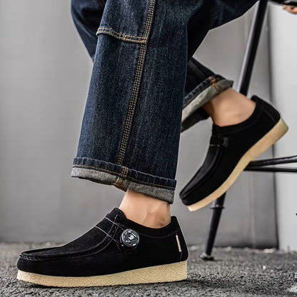 SUEDE-TOUCH CASUAL LOAFERS