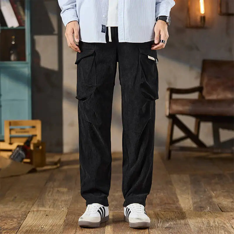 Corduroy Loose Fit Cargo Pants