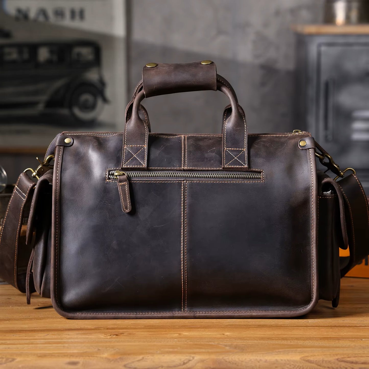 Marco Leather Workman Messenger