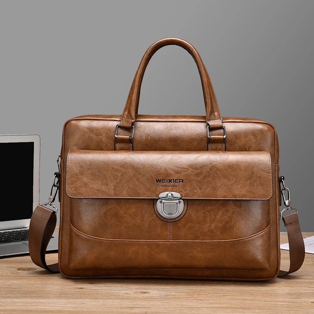 Daverio Leather Briefcase