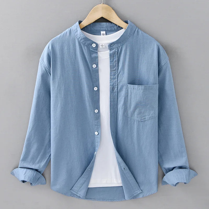 Kaito Minimalist Linen Shirt