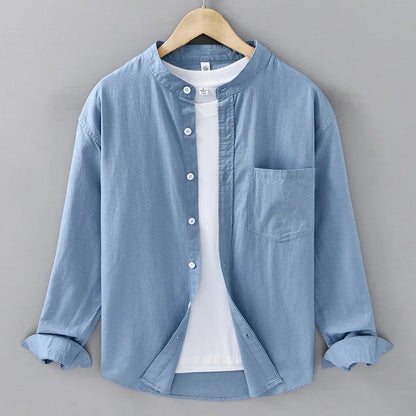 Kaito Minimalist Linen Shirt