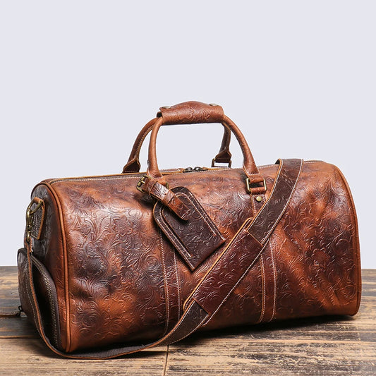 Ravenport Leather Weekender Bag