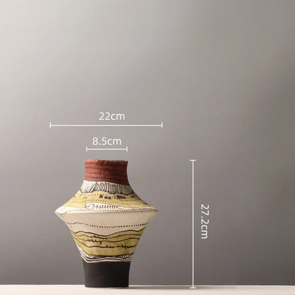 Modern Graffiti Ceramic Flower Vase