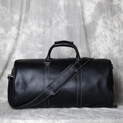 Full-Grain Leather Weekender Bag