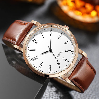 Vintage Leather Military Quartz Watch
