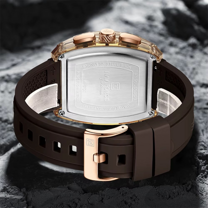 Chrono-Active Silicone Strap Watch