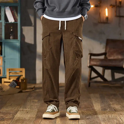 Corduroy Loose Fit Cargo Pants
