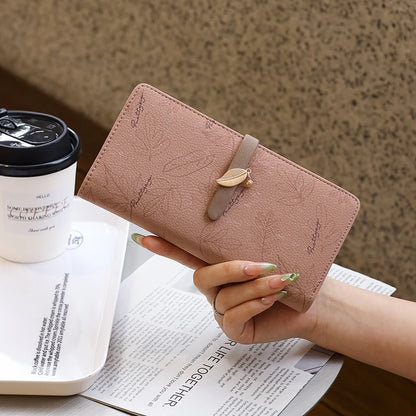 Floral Print Leather Wallet