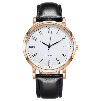 Vintage Leather Military Quartz Watch