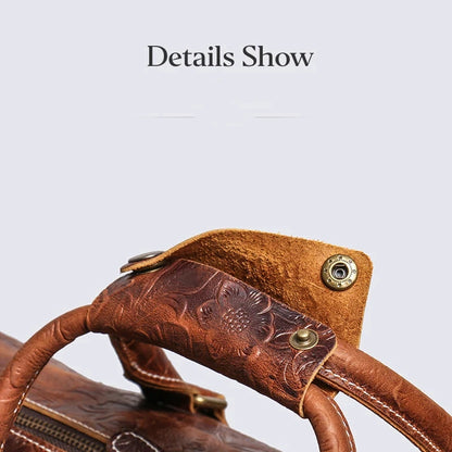 Ravenport Leather Weekender Bag