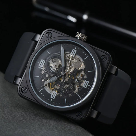 HOLLOW DIAL MECHANICAL WATCH