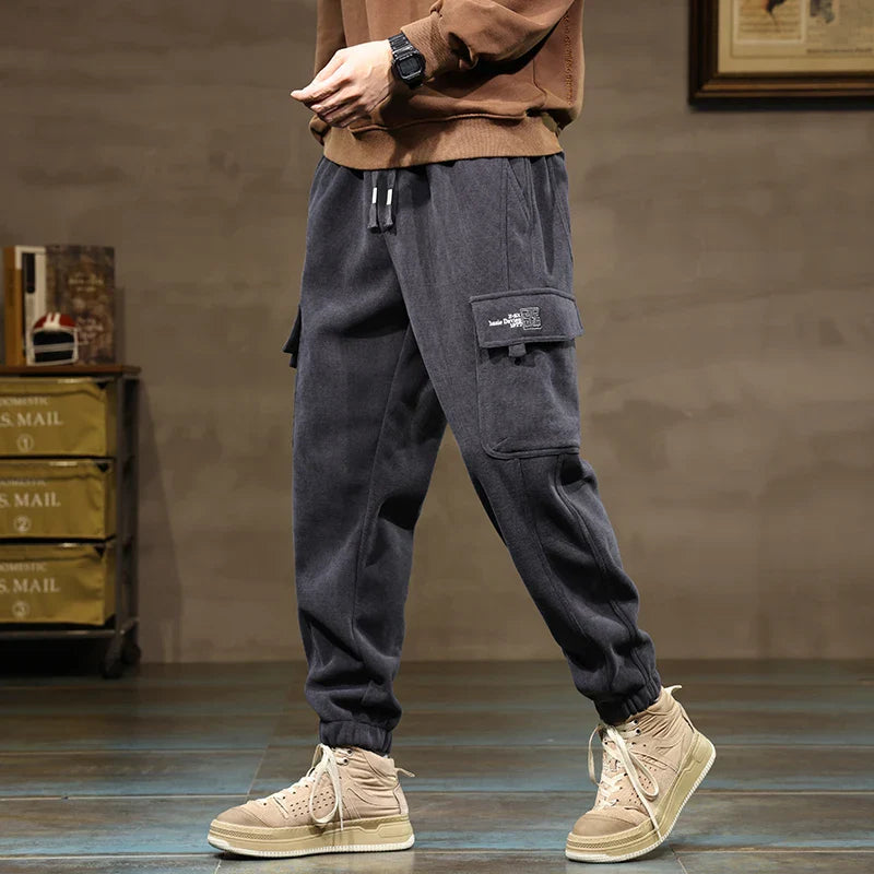 Carvallo Corduroy Cargo Joggers