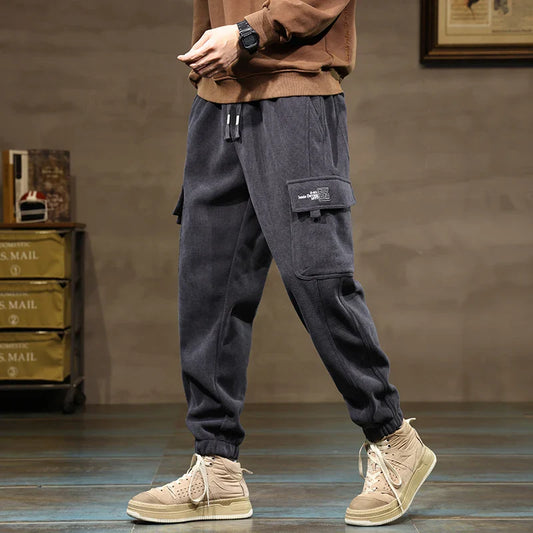 Carvallo Corduroy Cargo Joggers